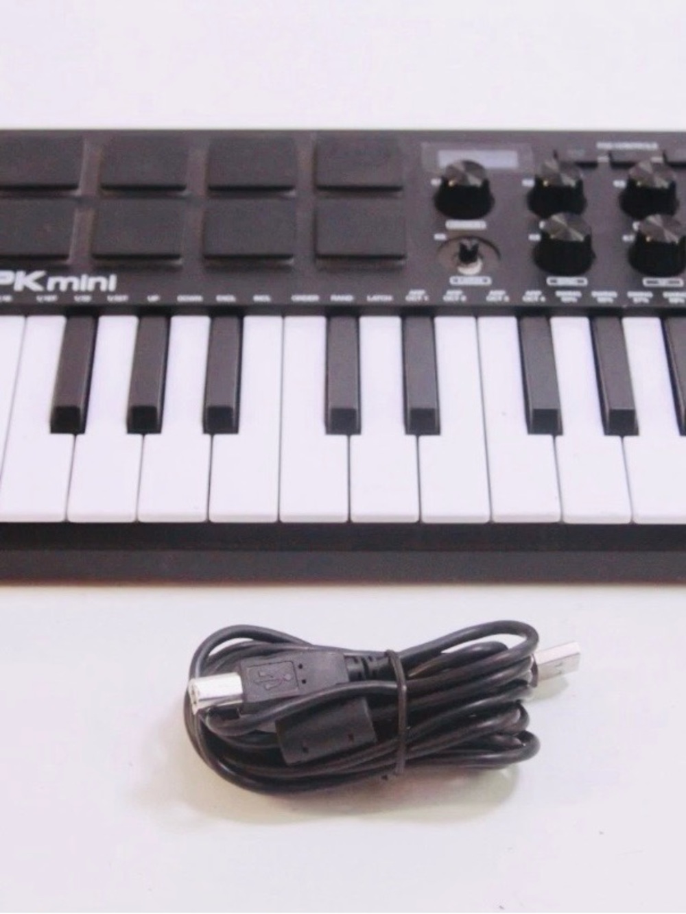 Professional MPK Mini MIDI Keyboard Controller - Black